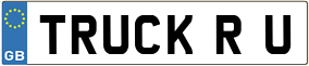 Truck License Plate